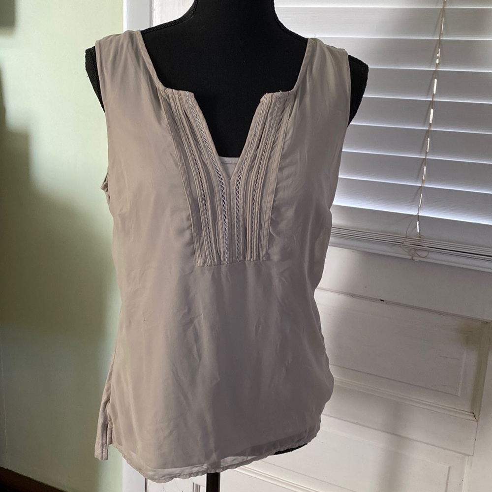The Limited Sage colored sleeveless top